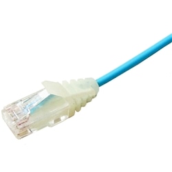カテゴリ6 スリム（細径）ケーブル 撚り線 1000BASE-Tクロス 水色 3m