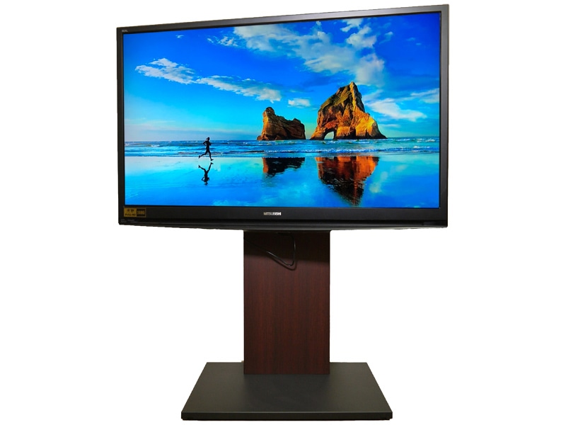 三菱社製 液晶テレビLCD-40/50RA搭載用 壁寄せスタンド（リビングタイプ）
