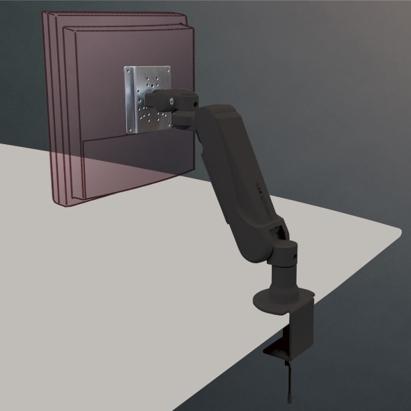 大画面用ディスプレイアーム ショートタイプ 本体ユニット（ブラック）