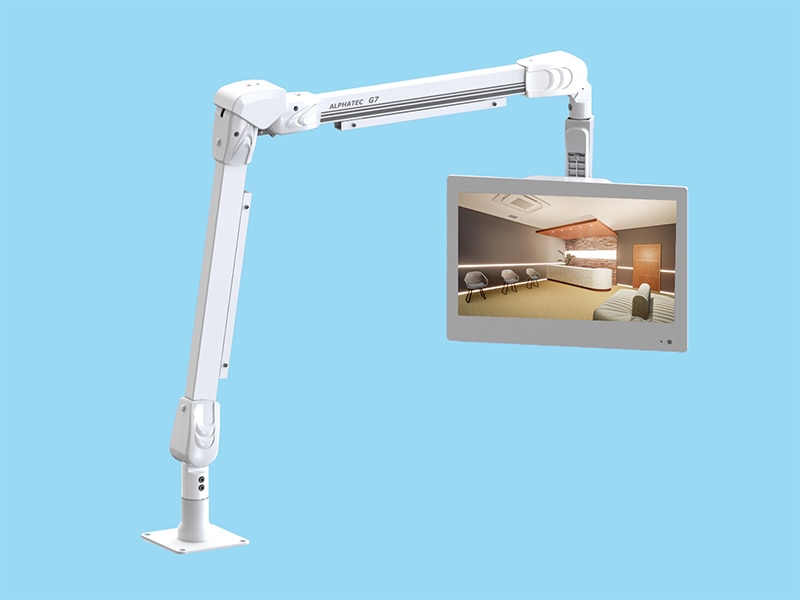 G7Xロングアーム本体ユニット＋エスケイネット社製SK-DTV14JWB セット品