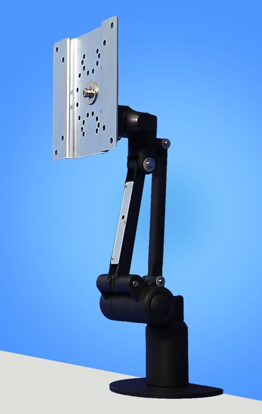 ハイブリットチルト機構4Kg対応 上下可動型ディスプレイアーム 本体ユニット（ブラック）