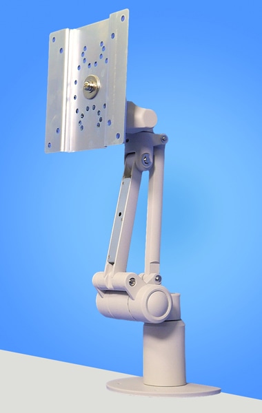 ハイブリットチルト機構2Kg対応 上下可動型ディスプレイアーム 本体ユニット（ライトグレー）