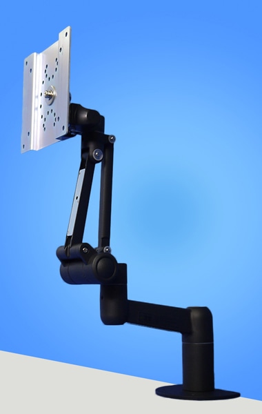 ハイブリットチルト機構4Kg対応 フル機能型ディスプレイアーム 本体ユニット（ブラック）