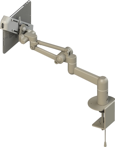 対角固定式タブレット搭載用 ハイブリットチルト機構 フル機能型アーム 本体ユニット（ライトグレー）
