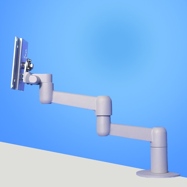 4Kg対応3軸タイプ 平行移動式ディスプレイアーム 本体ユニット（シルバー）