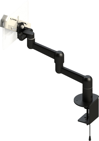 対角固定式タブレット搭載用 3軸タイプ 平行移動型アーム 本体ユニット（ブラック）