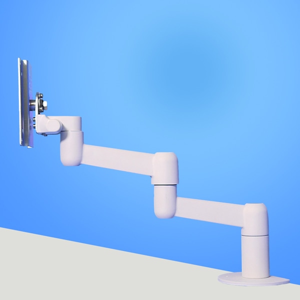 2Kg対応3軸タイプ 平行移動式ディスプレイアーム 本体ユニット（ホワイト）