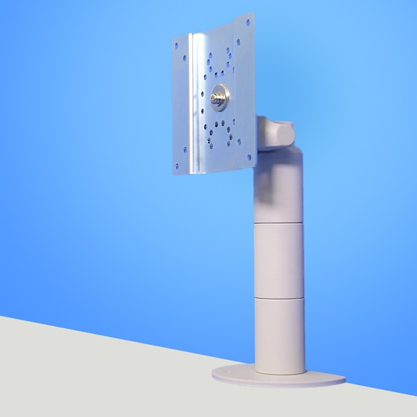 4Kg対応 垂直固定式ディスプレイアーム 本体ユニット（ライトグレー）