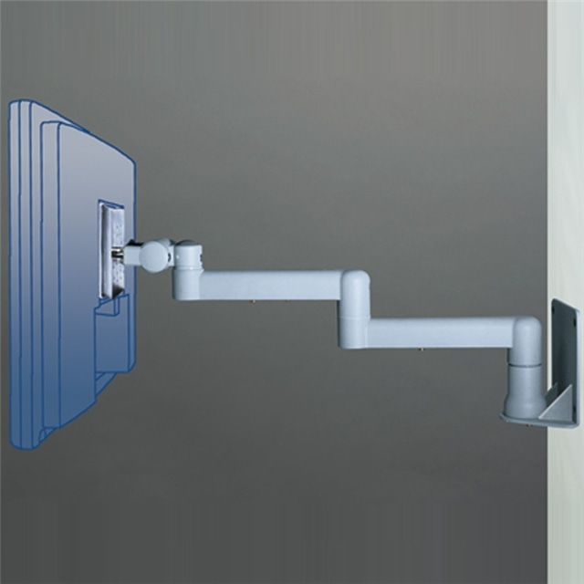 壁・パネル取付式アームスタンド 3軸ロングタイプ（シルバー 8Kg対応)