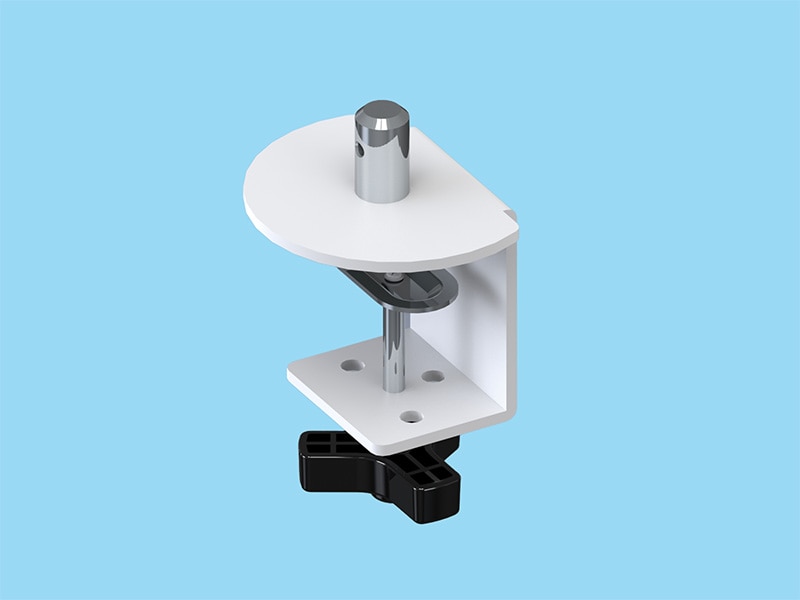 PS4・PS5シリーズ用 ノブ式標準クランプ ライトグレー