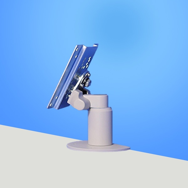 4Kg対応 卓上固定式ロータイプ ディスプレイアーム 本体ユニット（ライトグレー）