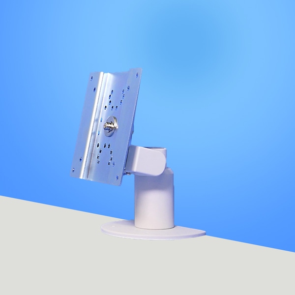 6Kg対応 卓上固定式ロータイプ ディスプレイアーム 本体ユニット（ホワイト）