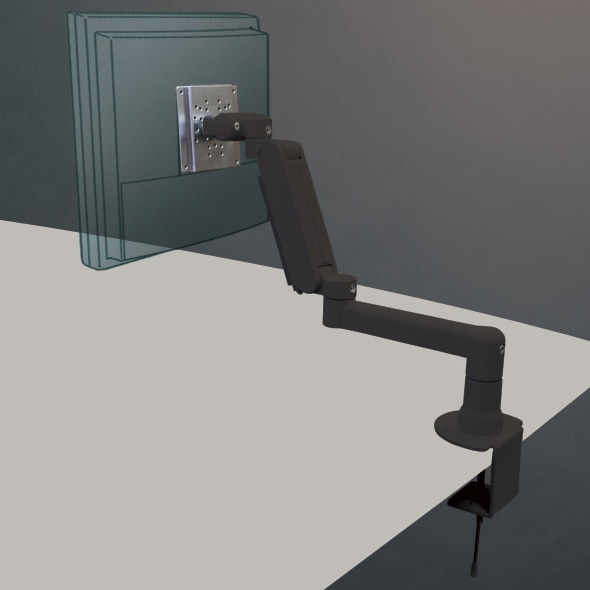 ディスプレイアーム フル機能タイプ 本体ユニット（ブラック 10Kg対応）