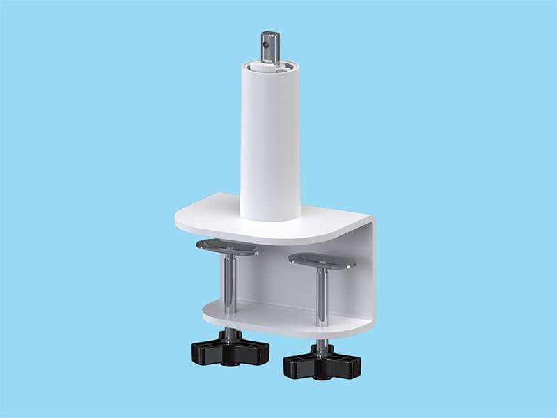 PSN7シリーズ専用 ノブ式ロング支柱強化クランプ ライトグレー