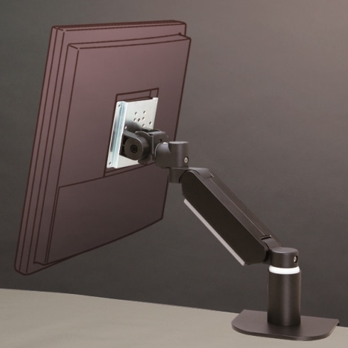 液晶ディスプレイ用アーム 8Kg対応 ショートアーム(ブラック)