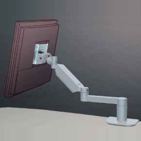 液晶ディスプレイ用アーム 8Kg対応 フル機能アーム(ライトグレー)