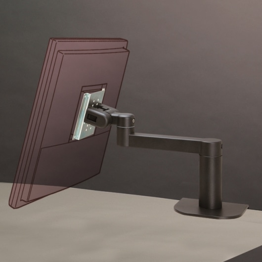 大型液晶ディスプレイ用アーム 10Kg対応 平行移動機能(ブラック)