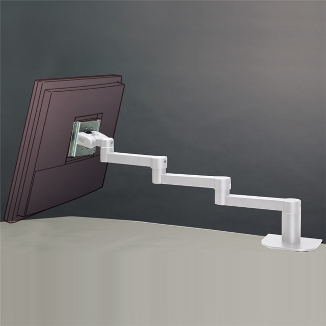 大型液晶ディスプレイ用アーム 8Kg対応3段式平行移動機能(ライトグレー)