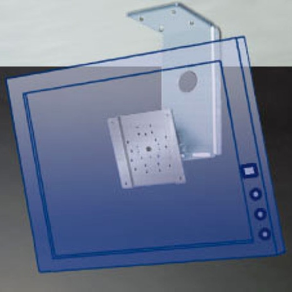 液晶ディスプレイアーム 10Kg対応 天吊用スタンド(シルバー)