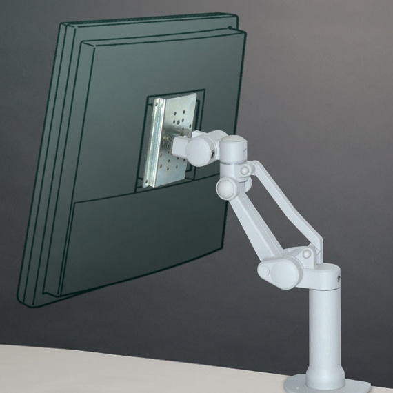 ディスプレイアーム フル機能ショートタイプ 本体ユニット（ライトグレー 4Kg対応）