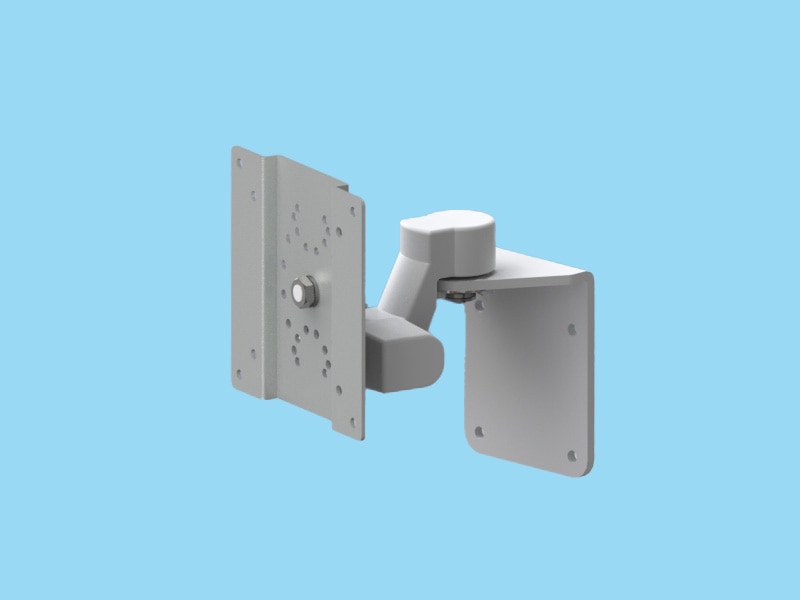 2Kg対応 ディスプレイ用 壁取付金具（ライトグレー）