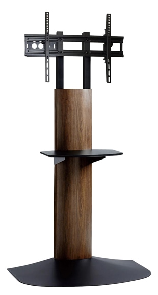 ディスプレイスタンド マウントフジ MTF11 黒＋DB色 背面収納スペース付 キャスター無し ディスプレイ取付金具付 ディスプレイ推奨サイズ ～77型