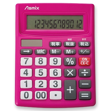 ビジネス電卓 ピンク