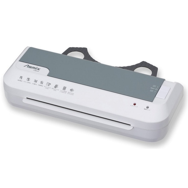 2ローラーラミネーター A4サイズまで 立ち上がり/4～6分 フィルム厚/150μまで A4長手/約58秒 ホワイト