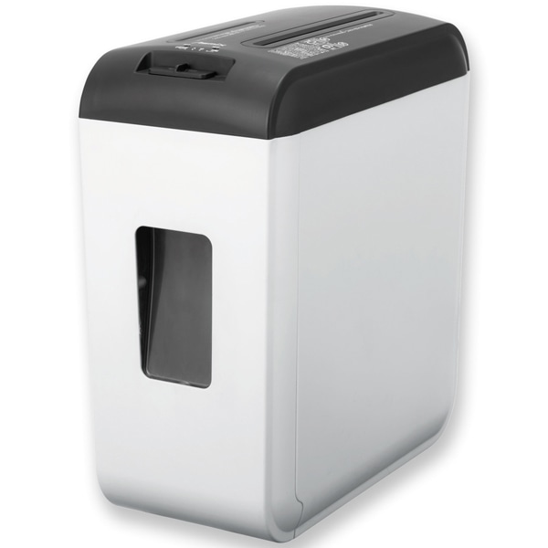 クロスカットシュレッダー 引き出し式 メディア対応 最大11枚細断 連続時間6分 4×40mm ダスト容量約15L（A4用紙約220枚収容） W200×D375×H415mm