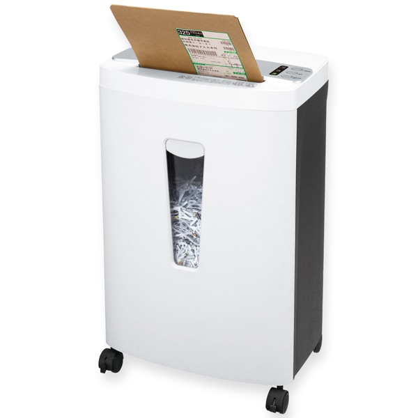 クロスカットシュレッダー 厚紙やダンボールやメディア類も同じ刃で切れる オートクリーニング機能 最大17枚細断 連続時間40分 4×40mm ダスト容量約33L（A4約756枚）