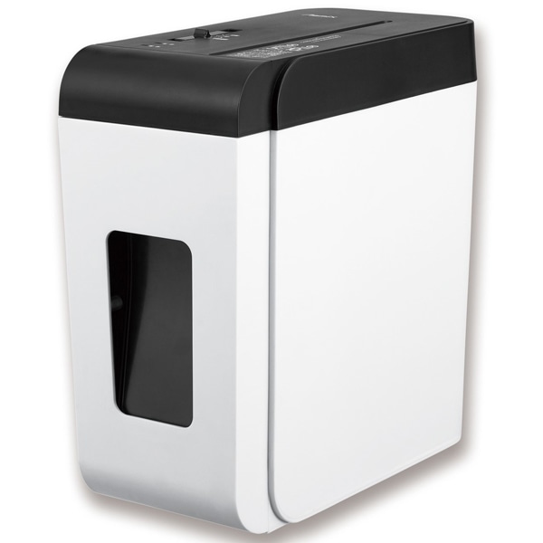 クロスカットシュレッダー A4 48dBの超静音 最大6枚細断 4×30mm A4紙60枚収容（8L） 定格時間10分 ホッチキス11号針まで対応