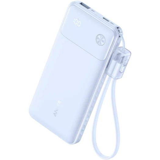 Anker Power Bank (10000mAh 22.5W 2 Ports) パープル