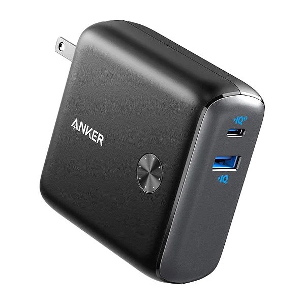 Anker PowerCore Fusion 10000 (9700mAh 20W PD モバイルバッテリー搭載USB充電器) 【コンセント一体型/折りたたみ式プラグ/USB PD対応/PSE技術基準適合】 (ブラック)