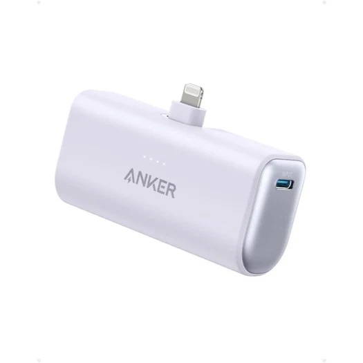 Anker Nano Power Bank (12W Built-In Lightning Connector) パープル