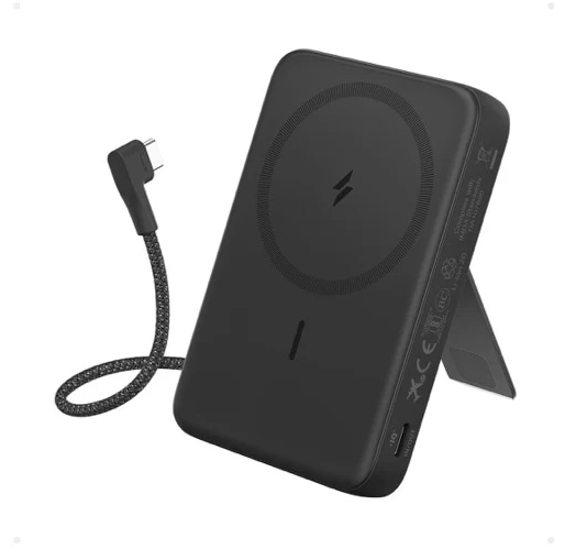 Anker Zolo Power Bank (10000mAh MagGo Built-In USB-Cケーブル) ブラック