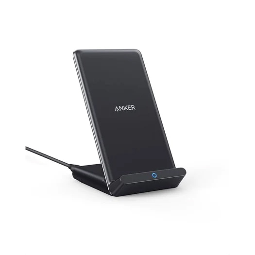Anker PowerWave 10 Stand ワイヤレス充電器 Qi認証 iPhone 14シリーズ/13シリーズ Galaxy 各種対応 最大10W出力 (ブラック)