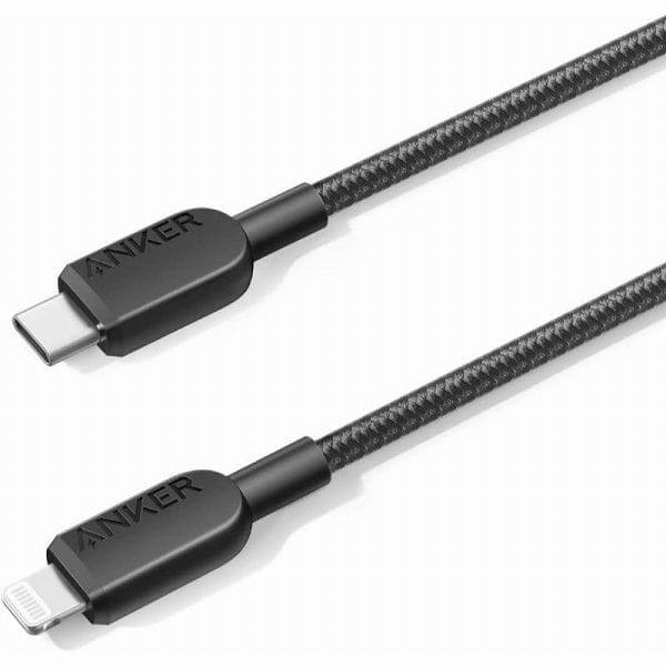 Anker 310 高耐久ナイロン USB-C to Lightning Cable (3ft Braided) B2C - UN Black Iteration 1