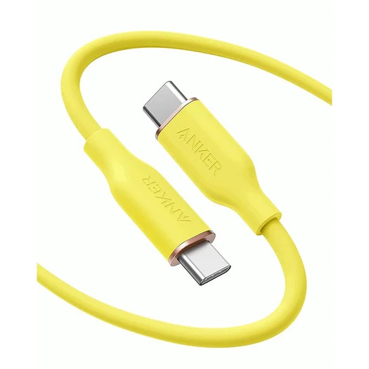 Anker PowerLine III Flow USB-C & USB-C ケーブル(1.8m レモンイエロー)