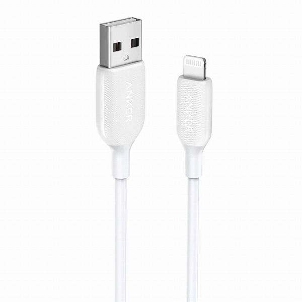 Anker PowerLine III ライトニングケーブル MFi認証 iPhone充電 超高耐久 iPhone 14/13/12/SE(第3世代) iPad各種対応 (0.9m ホワイト)