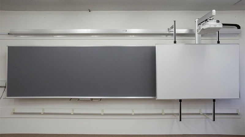 板書・映写一体型電子黒板 AOI-SPCMシリーズ ホワイトボード一体型スライドタイプ