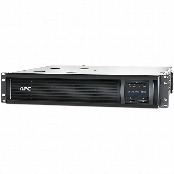 APC Smart-UPS、Line Interactive、1500VA、Rackmount 2U、230V、4x IEC C13 outlets、SmartConnect Port+SmartSlot、AVR、LCD