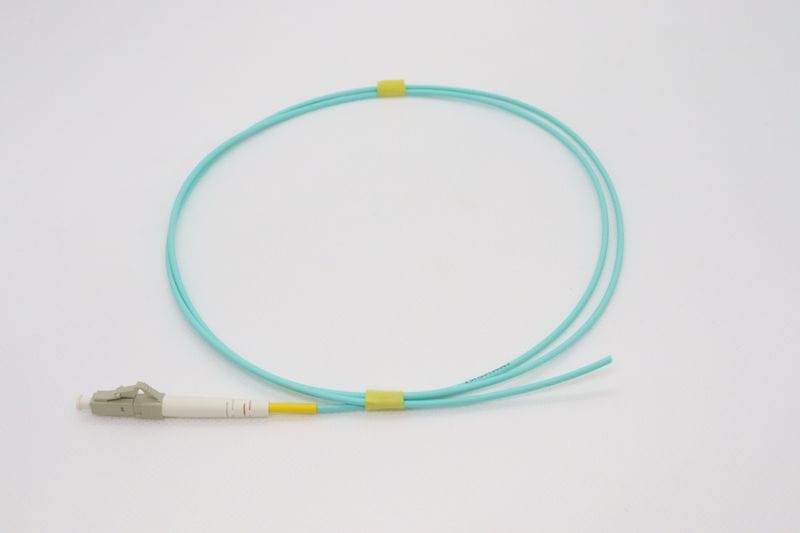 10G光パッチコード GI50 OM3 単芯 片端LC 1m アクア