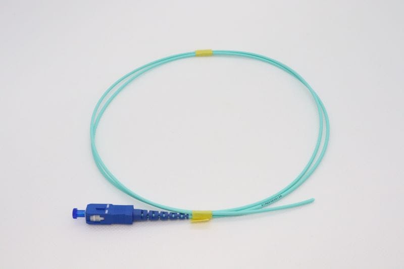 10G光パッチコード GI50 OM3 単芯 片端SC 1.5m アクア