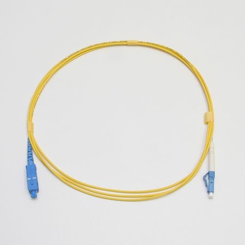 シングルモード光パッチコード 単芯 LC-SC 2m 黄色