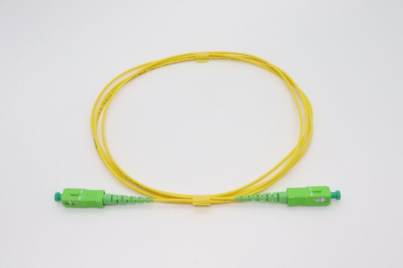 シングルモード光パッチコード 単芯 SCA-SCA 15m 黄色