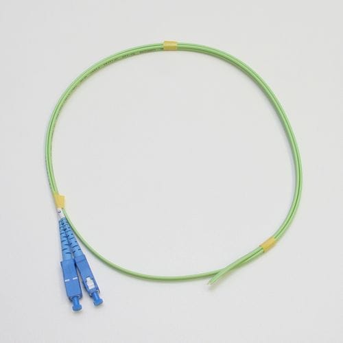 マルチモード光パッチコード GI50 2芯メガネ SC-OPEN 1.5m 若草色