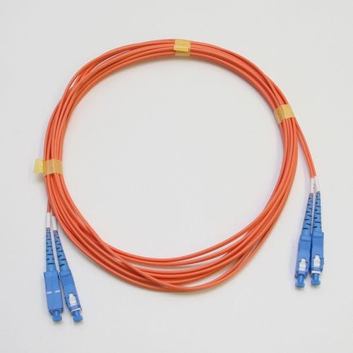 マルチモード光パッチコード GI62.5 2芯メガネ SC-SC 15m 橙色
