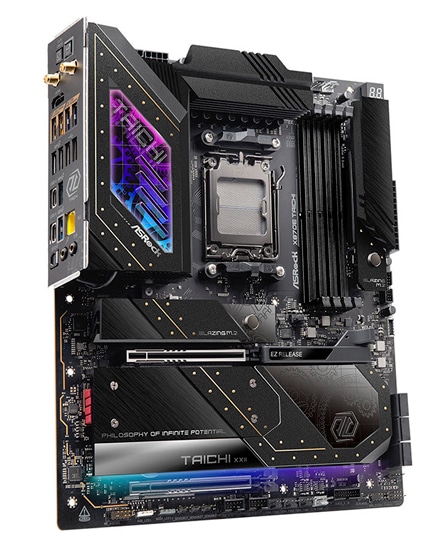 X870E Taichi | Socket AM5 AMD X870E EATX WiFi+Bluetoothモジュール付属 マザーボード