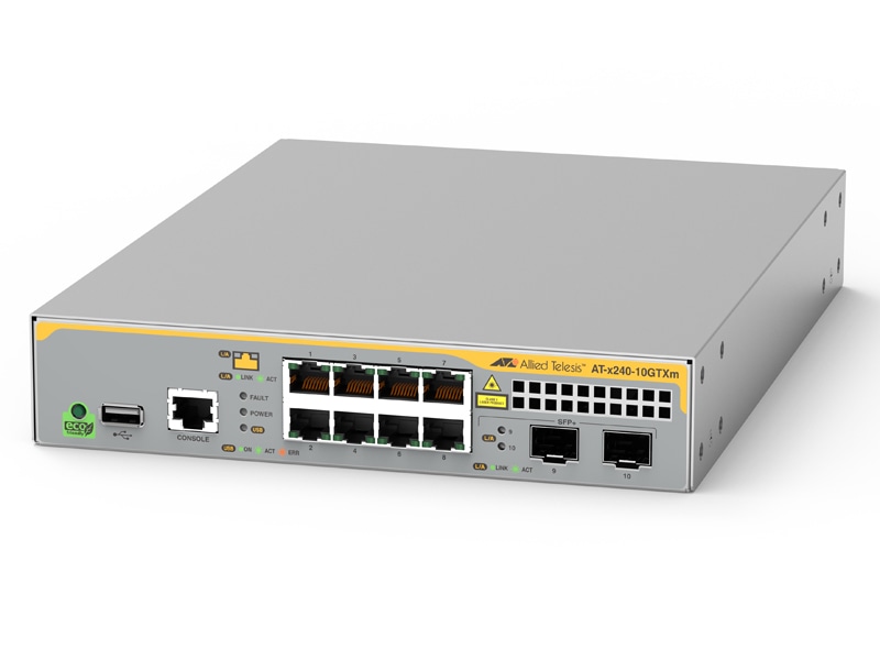 AT-x240-10GTXm-N5 アカテﾞミック レイヤー2インテリジェント・スイッチ