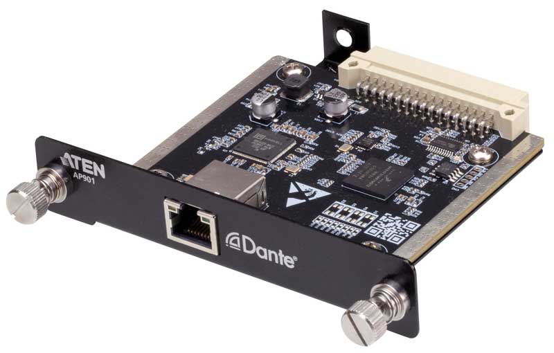 ATEN DSPパワーアンプ APシリーズ用 Dante入力拡張カード